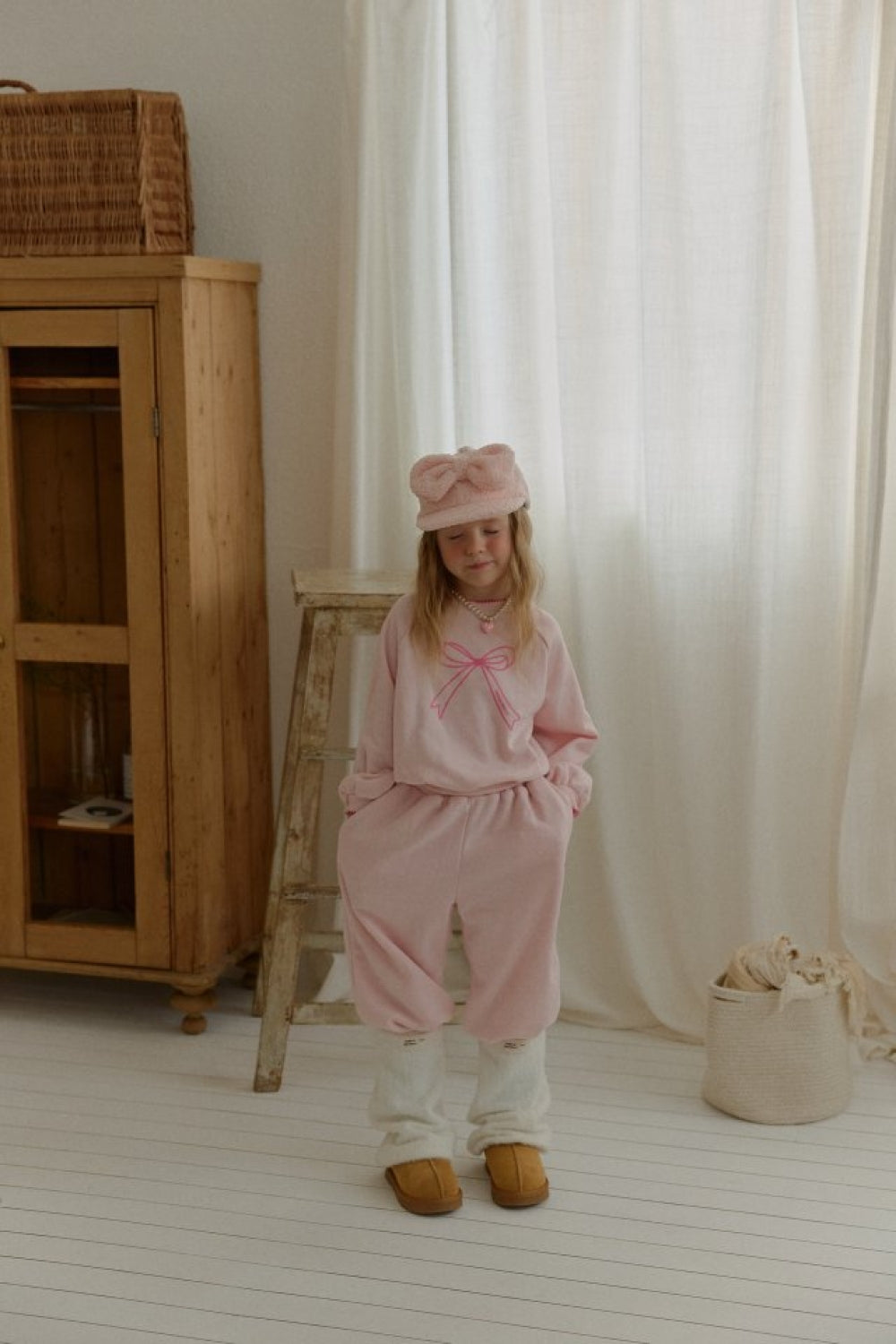 愛心口袋蝴蝶結套裝