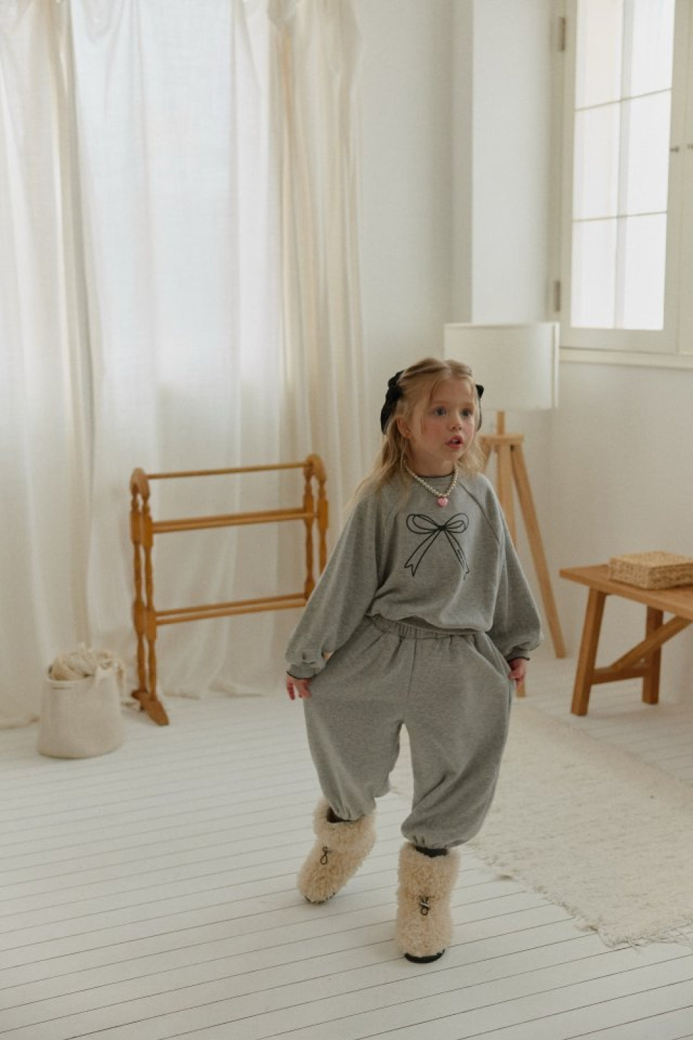 愛心口袋蝴蝶結套裝