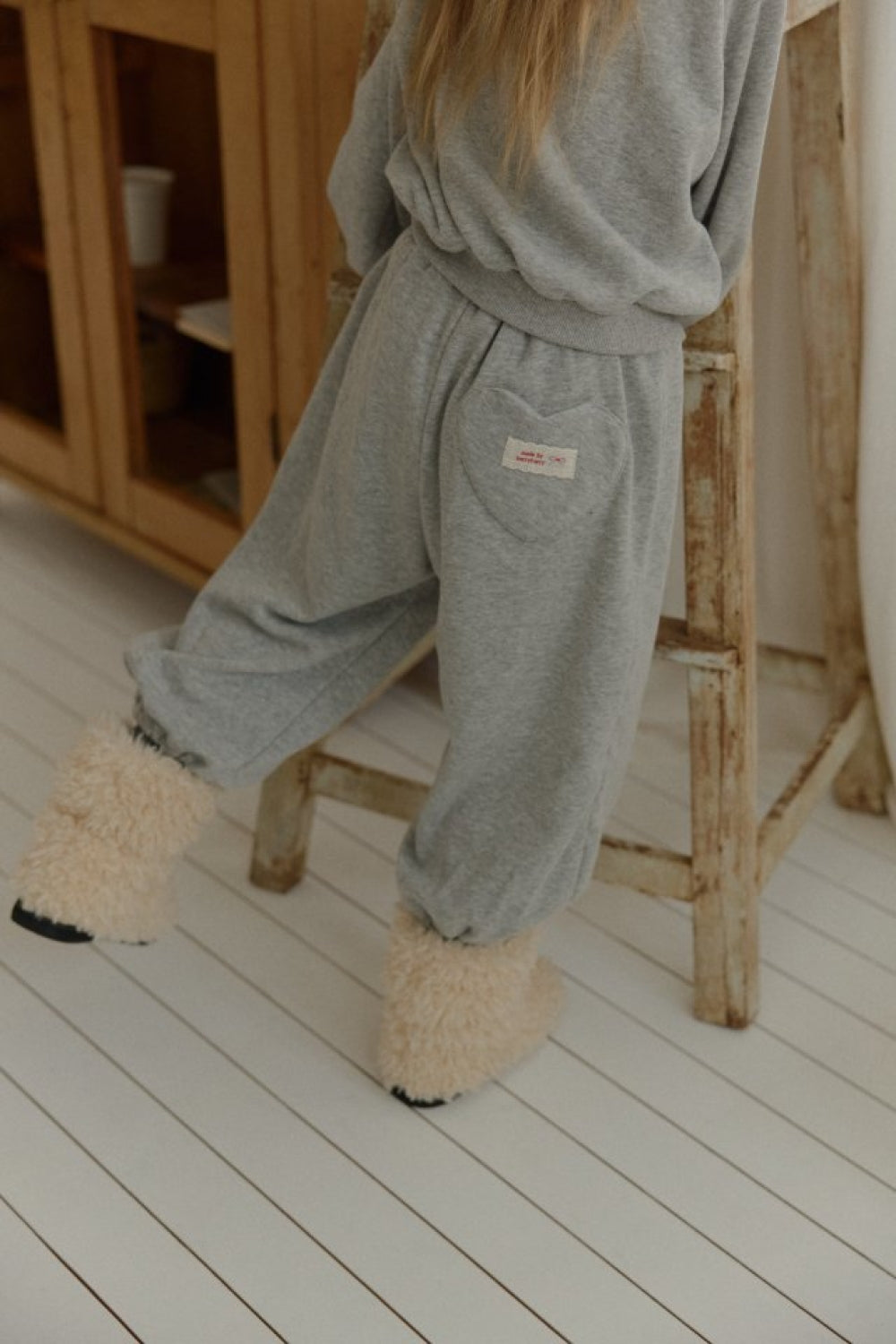 愛心口袋蝴蝶結套裝