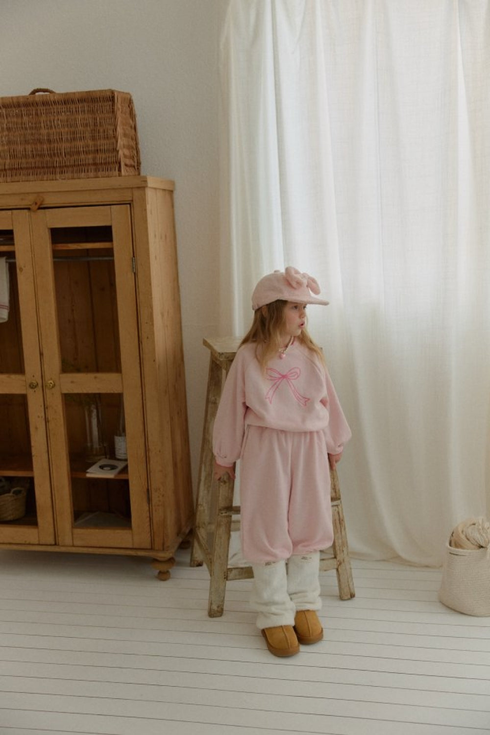 愛心口袋蝴蝶結套裝